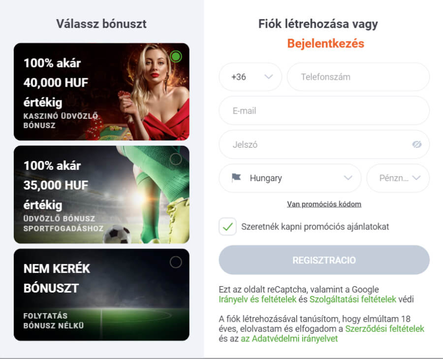 20Bet kaszinó értékelés regisztráció