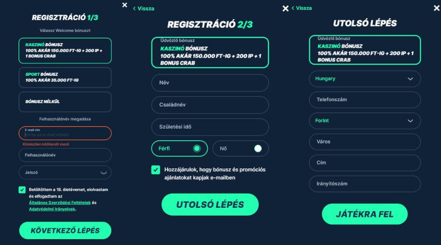 Playzilla értékelés regisztráció lépései