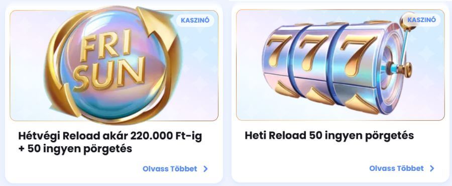 ingyenes pörgetések reload ajánlatban