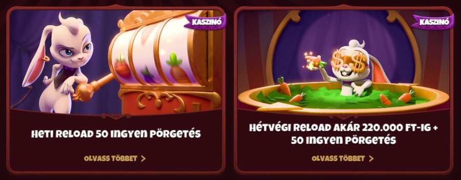 ingyenes pörgetések reload ajánlatok