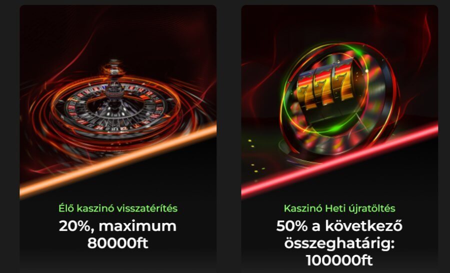 cashback ajánlat reload bónusz