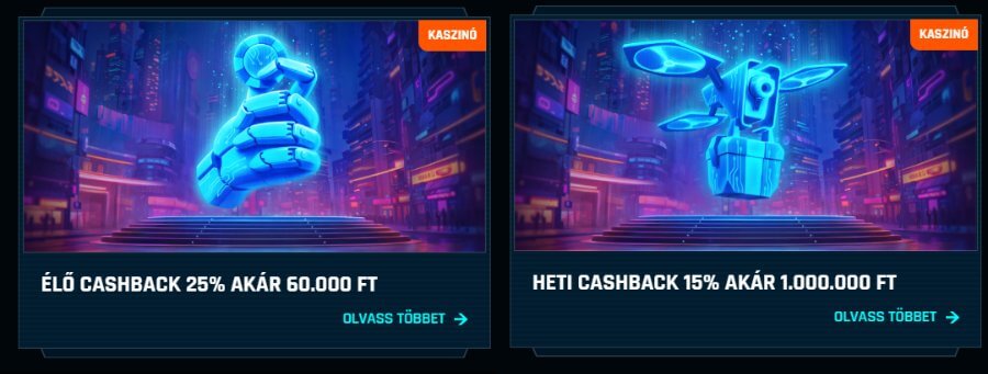cashback bónuszok