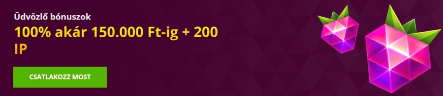 Malina Casino értékelés üdvözlő bónusz
